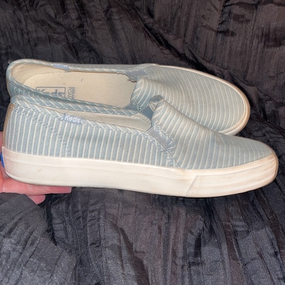 KEDS Dream Foam Slip On Sneakers in blue and white stripes - Picture 3 of 9